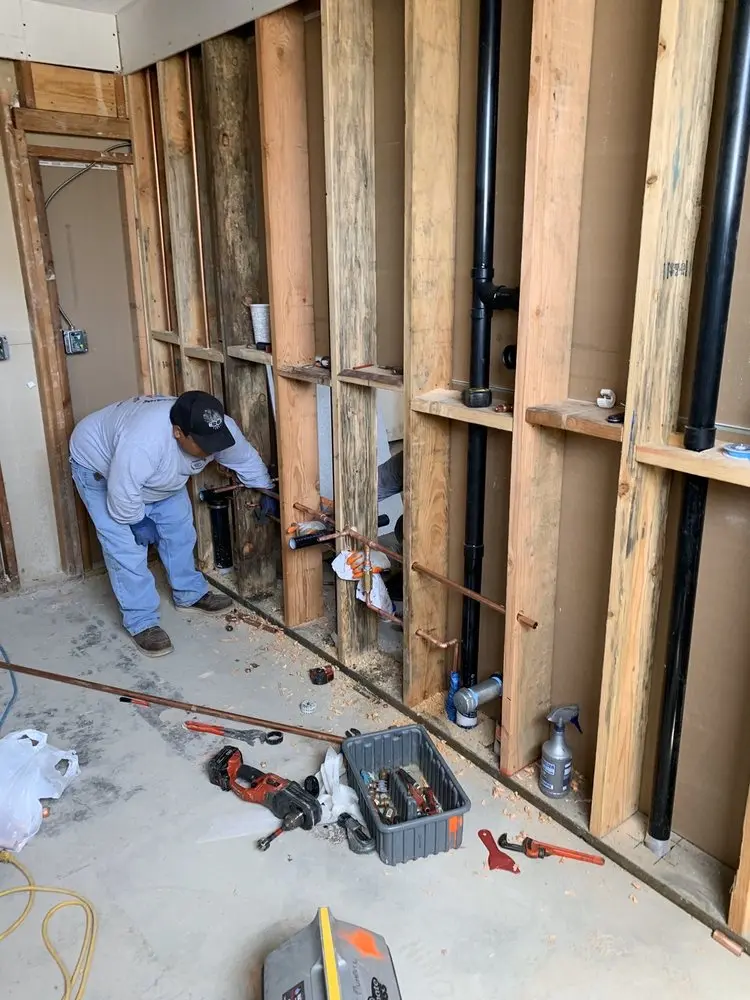Commercial rough-in plumbing for Water Heater Replacement in St. Augustine Beach